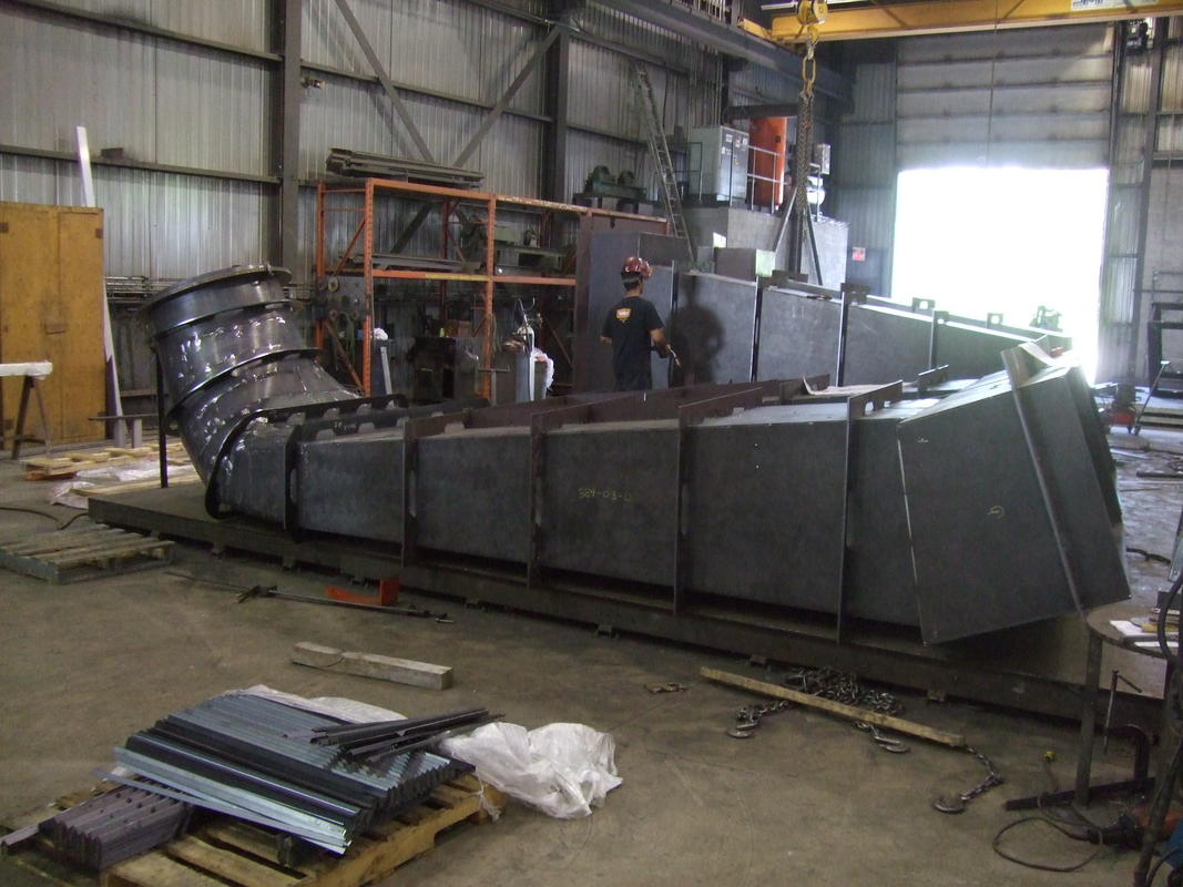 Hydro electric draft tubes ducting