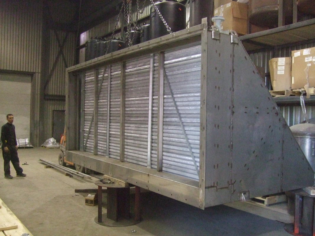 Air filters with heating coils
