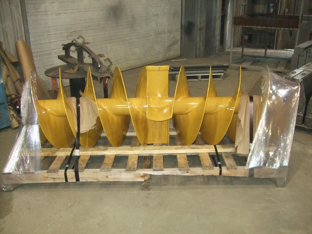 Snow blower augers